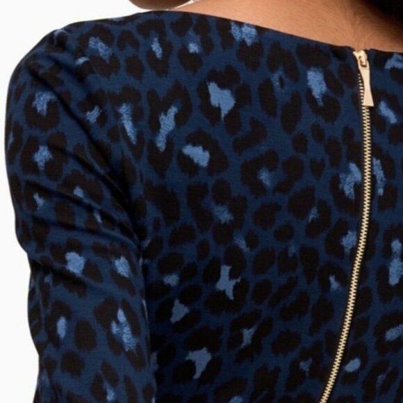 Women's - Kate Spade Broome Street Leopard Ponte Dress, Size 6 - Picture 3 of 10